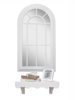 Декор для дома и интерьера "Зеркальное окно-арка" 67х34 см