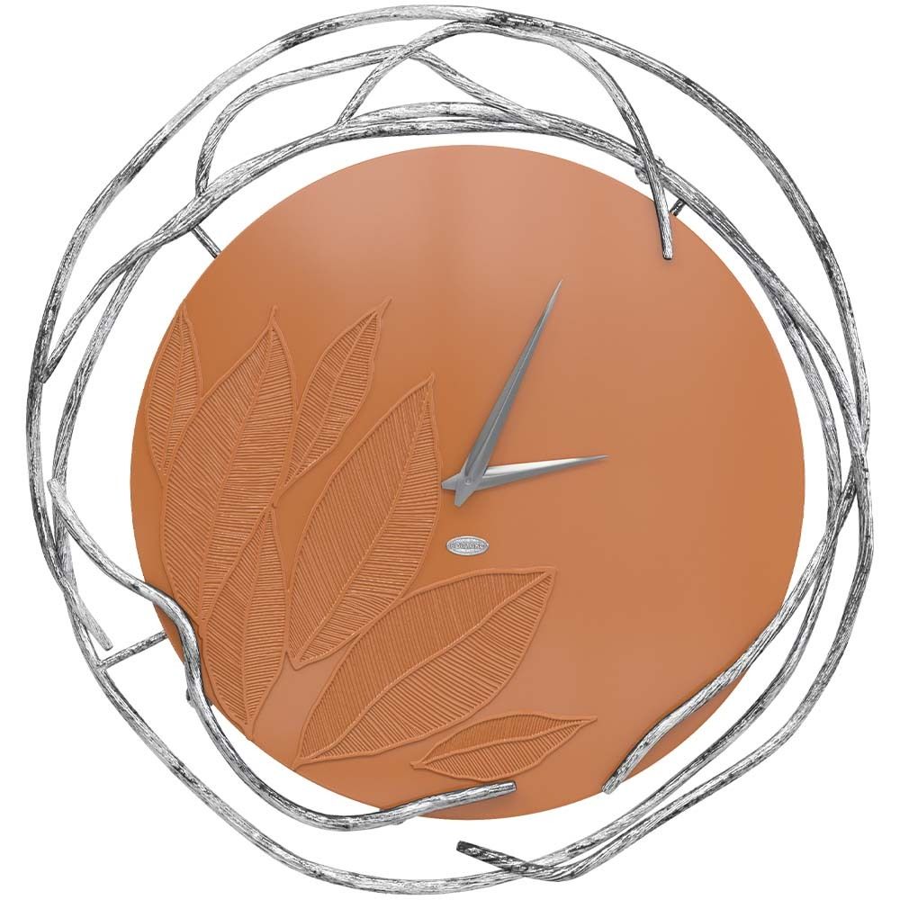 Часы настенные Арт Колор Томленый оранжевый Сильвер