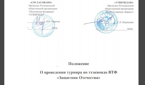 Турнир по тхэквондо ВТ &quot;Защитник Отечества&quot;