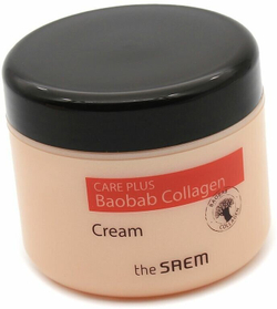Увлажняющий коллагеновый крем для лица с экстрактом баобаба The Saem Care Plus Baobab Collagen Cream