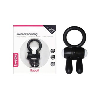 Эрекционное кольцо с вибрацией и ушками зайчика Power Rabbit clit cockring