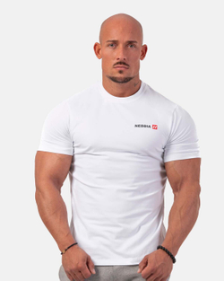 Мужская футболка Minimalist Logo NEBBIA T-shirt 291 White