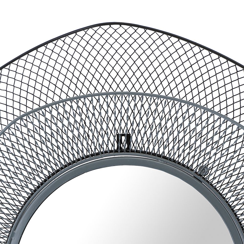 Зеркало настенное Vinger, Ø79 см, черное