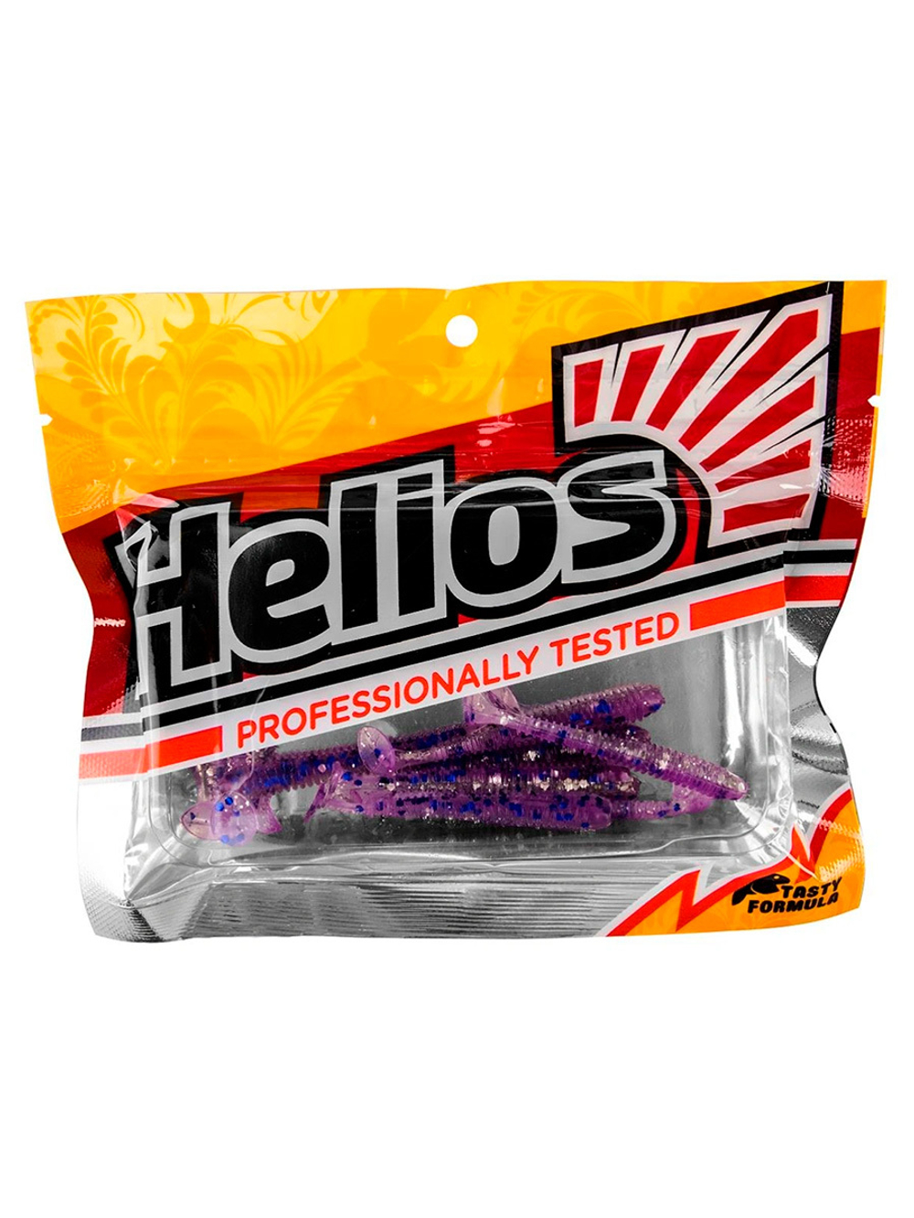 Виброхвост Helios Liny Catcher 2,35"/6 см Dark Star 12шт. (HS-5-047)