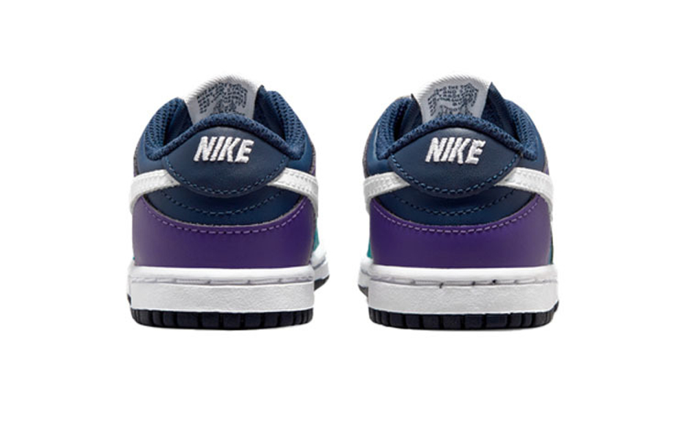 Baby Nike Dunk Low non-slip lightweight low-top sneakers purple green