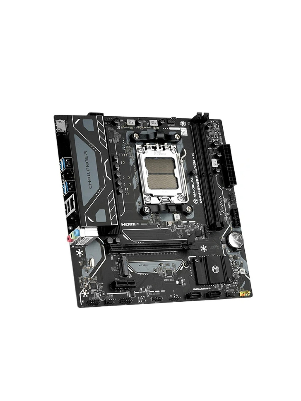 MAXSUN MS-Challenger B850M-K (Socket AM5, mATX, 2*DDR5(96Gb), HDMI, 2*SATA3, 1*M.2, 1*PCIEx16/1*PCIEx1, 2*USB2.0, 4*USB 3.0,  LAN 1*1G, RTL)