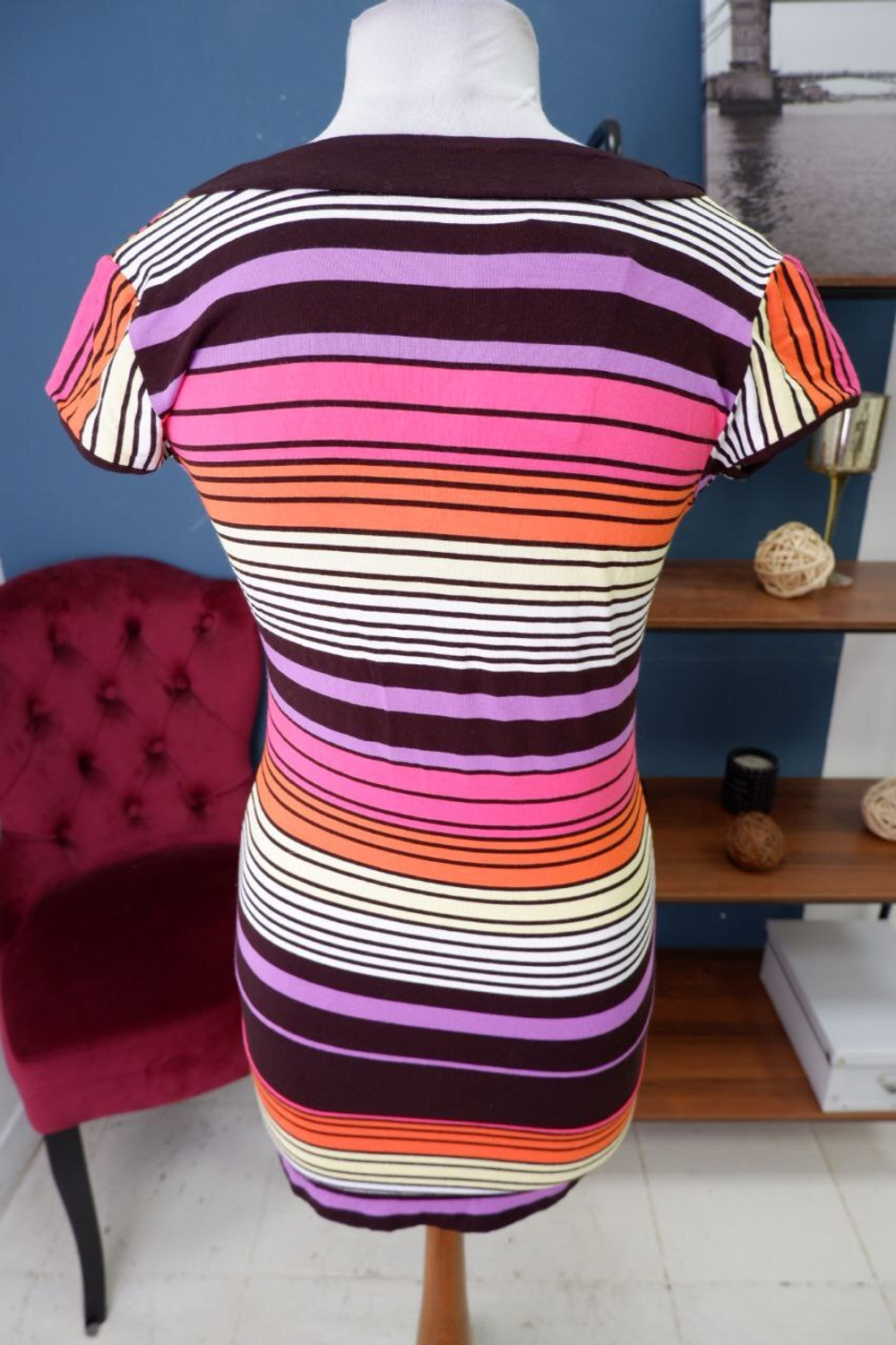 Туника с полосками 46 размер