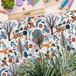 Ткань мембрана животные в лесу