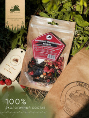 Набор настойки "Малиново-Миндальный коньяк" в крафт пакете