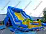 Большой надувной батут-горка "Волна - 2" 15*7*11 м
