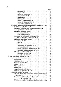 Die Zahlzeichen und das elementare Rechnen der Griechen und Römer und des christlichen Abendlandes vom 7. bis 13. Jahrhundert | G. Friedlein