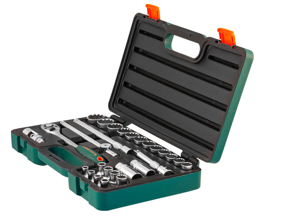 S68H4127S Набор головок торцевых 1/2"DR Super Tech, 27 предметов