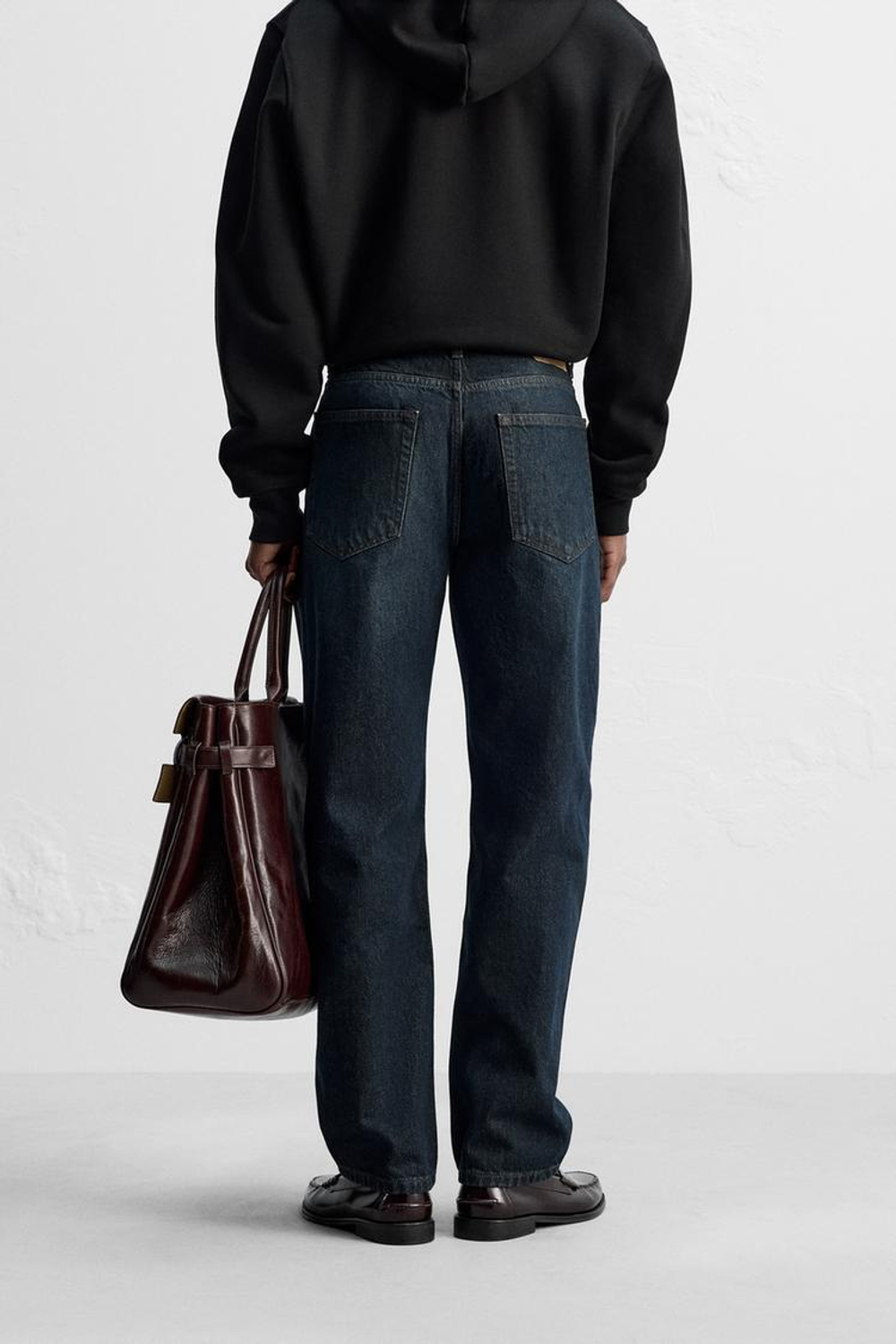 ZARA ДЖИНСЫ STRAIGHT, СИНИЙ