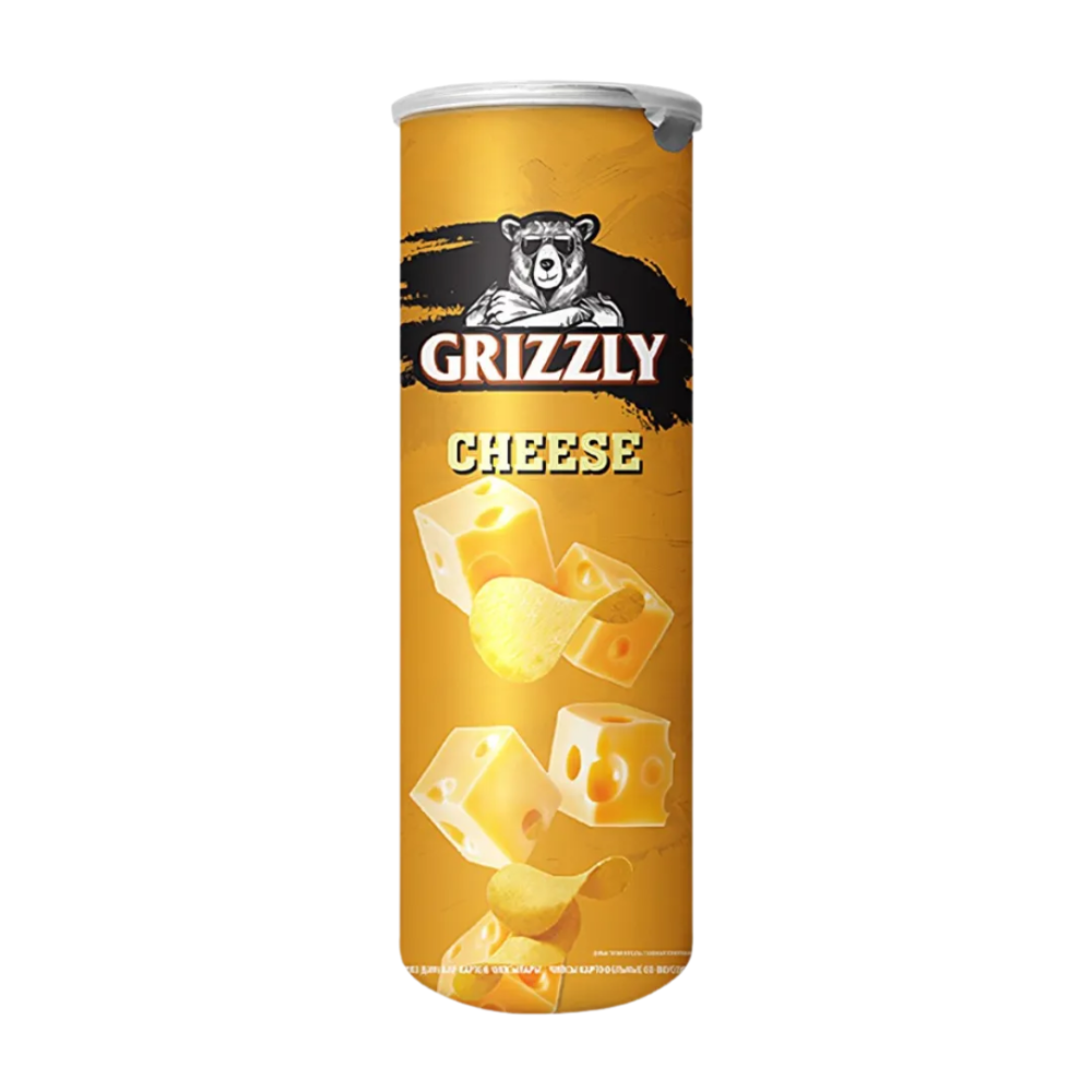 Чипсы GRIZZLY сыр в тубусе 130 гр