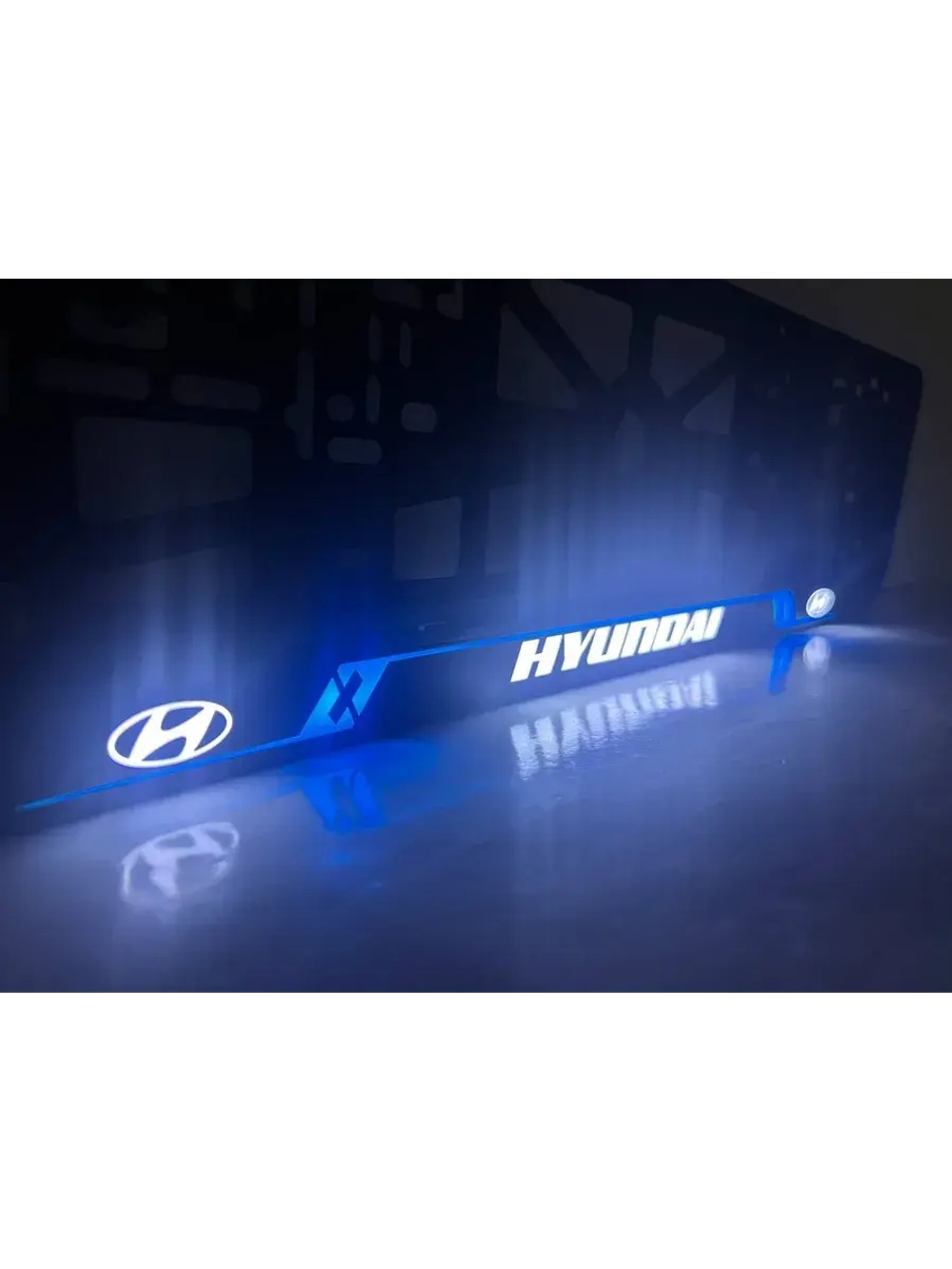 Рамка для номера с подсветкой. BL Hyundai.