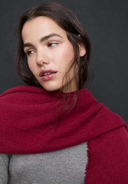 STRADIVARIUS Базовый шарф, бургунди