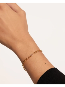 Браслет Буква Z серебро 925 пробы покрытое золотом