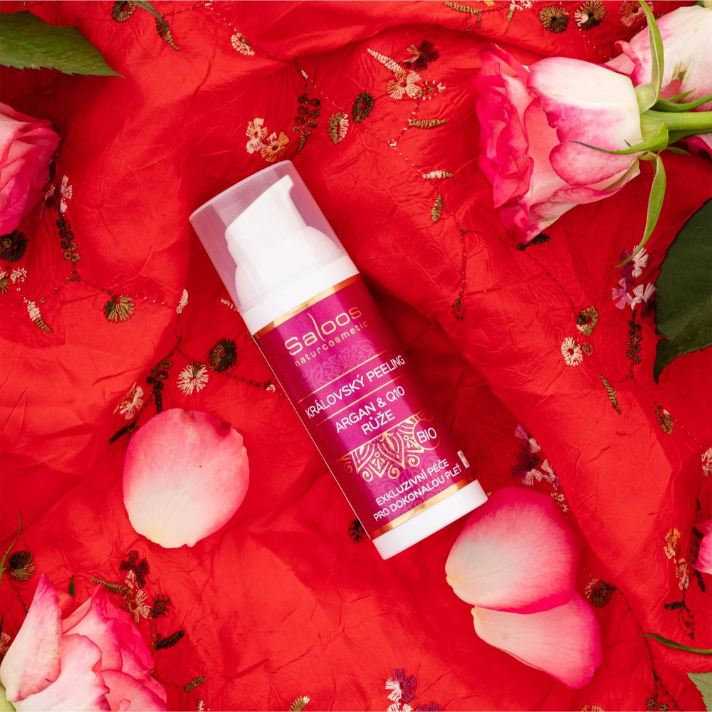 Saloos Bio Royal Peeling Rose - омолаживающий скраб для лица /   50  ml  / GTIN 8595666006302