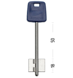 Заготовка сувальдного ключа 10682 APS5DP (синий)