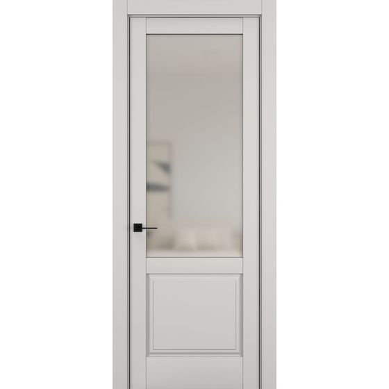 Купить Межкомнатная дверь керамик NC 10 слоновая кость остеклённая