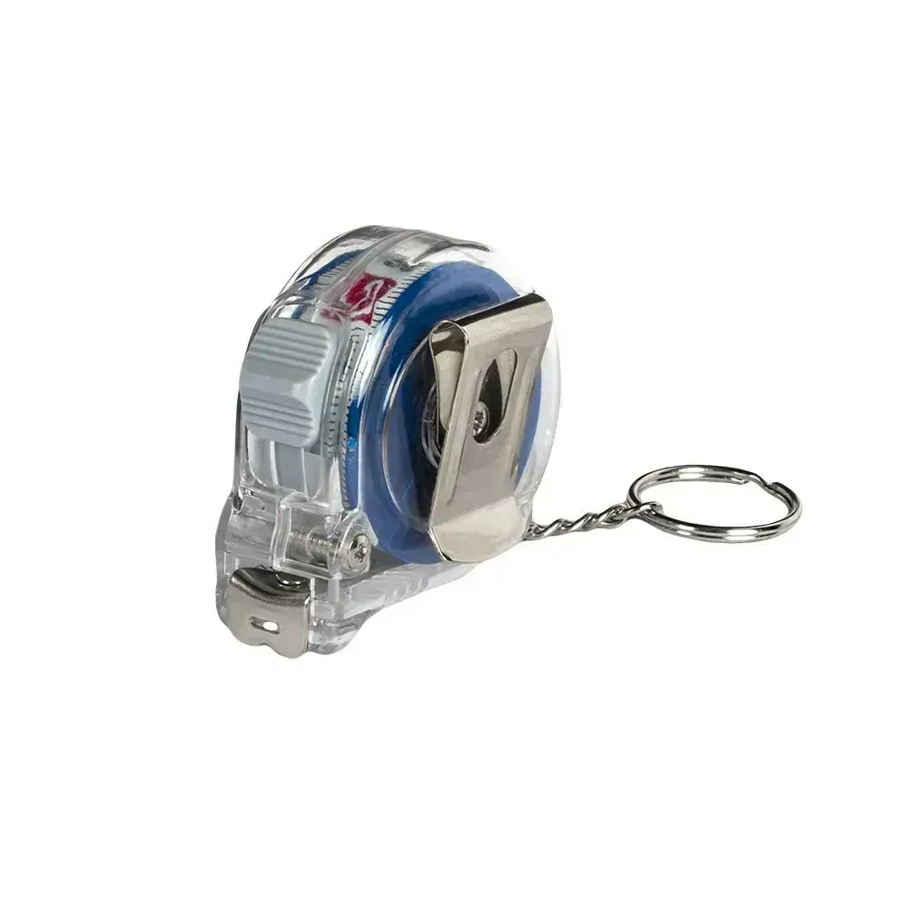 Рулетка КОБАЛЬТ - брелок Высота. 2м x 13 мм. прозрачный корпус.