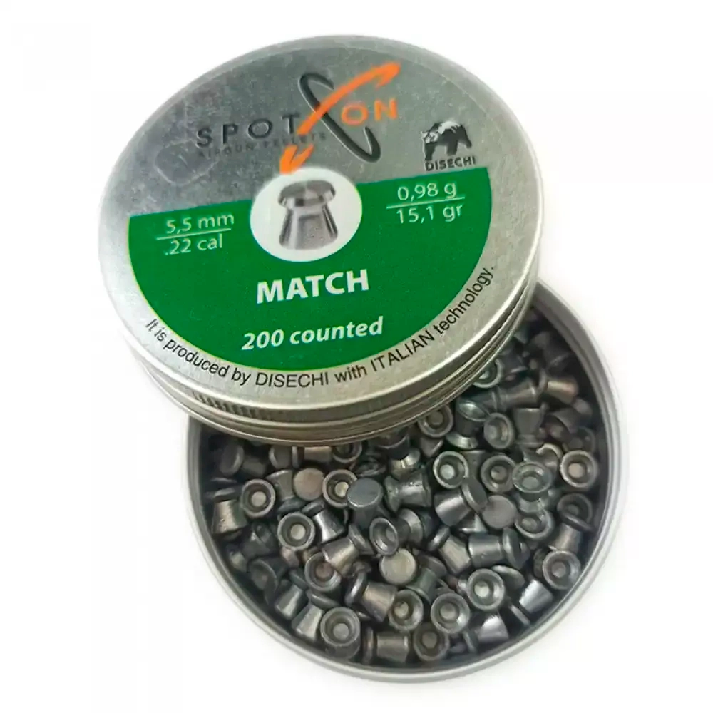 Пули Spoton Match 5,5 мм 0,98 гр. (200 шт)