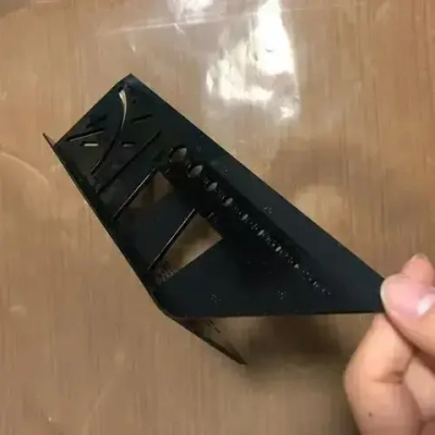 Линейка/угольник 215мм х 15.5мм, Металл