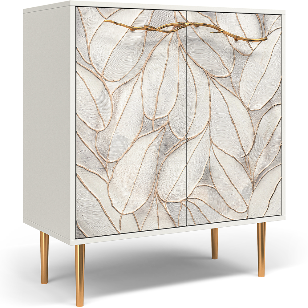 Комод Арт Стайл с 2 полками Айс Амбер