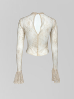 Комплект Kasiet из платья-комбинации с кружевной вставкой и кофты из гипюра