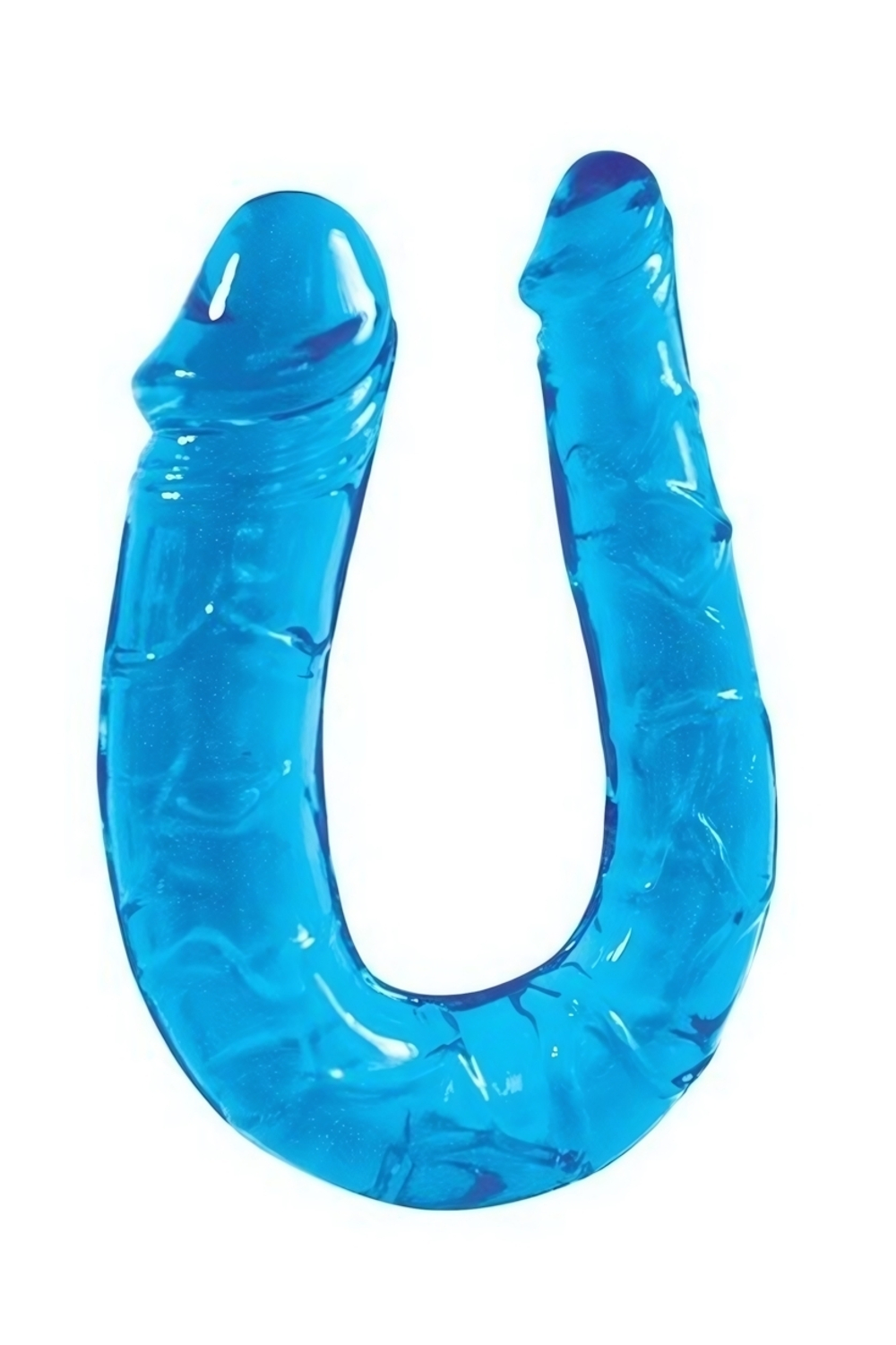 Двойной фаллоимитатор в мягкой упаковке Double Mini Dildo ROSYLAND (голубой) (Цвет: голубой)