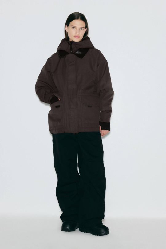 H&M Лыжная куртка с воротником ThermoMove™, темно-коричневый