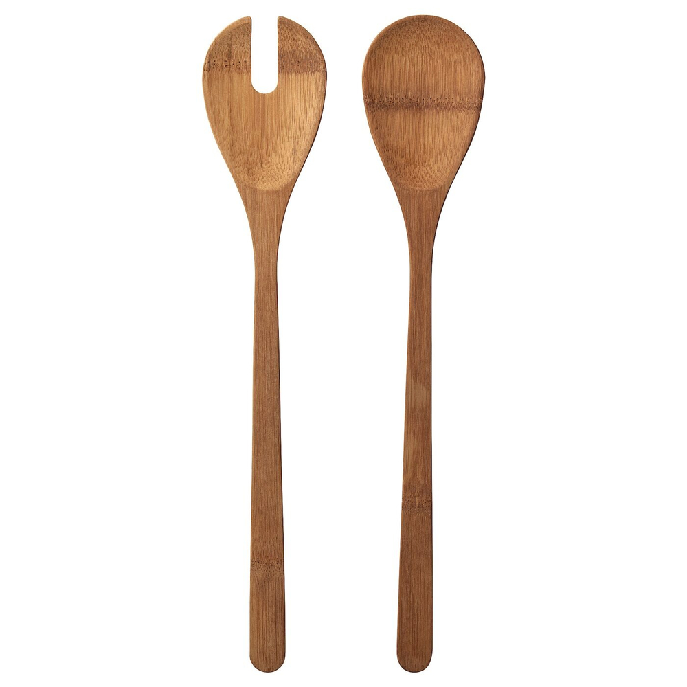 IKEA GRÖNSAKER  (ИКЕА ГРÖНСАКЕР)  -  Салатные столовые приборы, 2 шт, бамбук