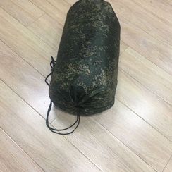 Армейский спальный мешок с капюшоном со стяжкой на 2-х фиксаторах