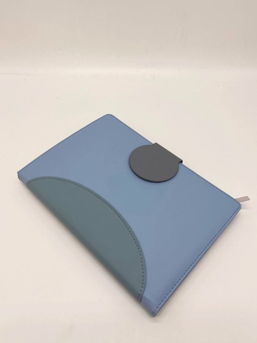 Блокнот В5 175*250мм линейка с магнитом 96 л голубой (7699-4)