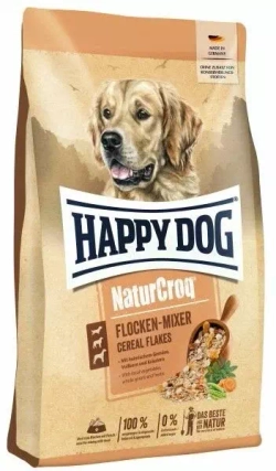 Happy Dog Flocken Mixer - хлопья для собак для смешивания с влажным кормом (кукуруза, овес, горох, морковь, травы)