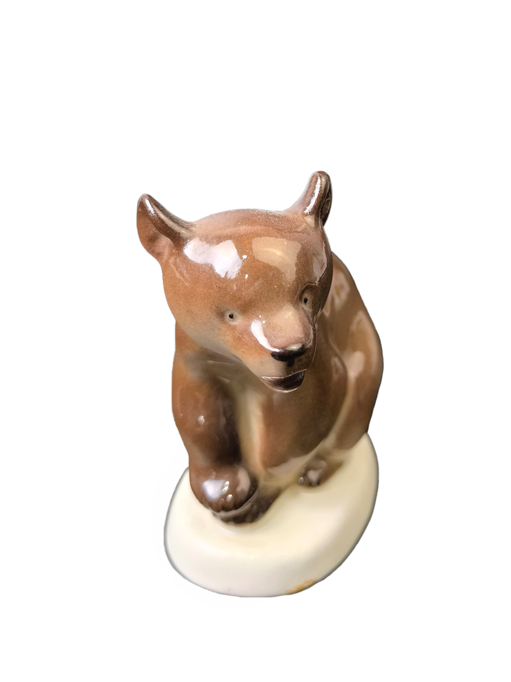 Статуэтка (миниатюра) "Медвежонок присевший" ЛФЗ