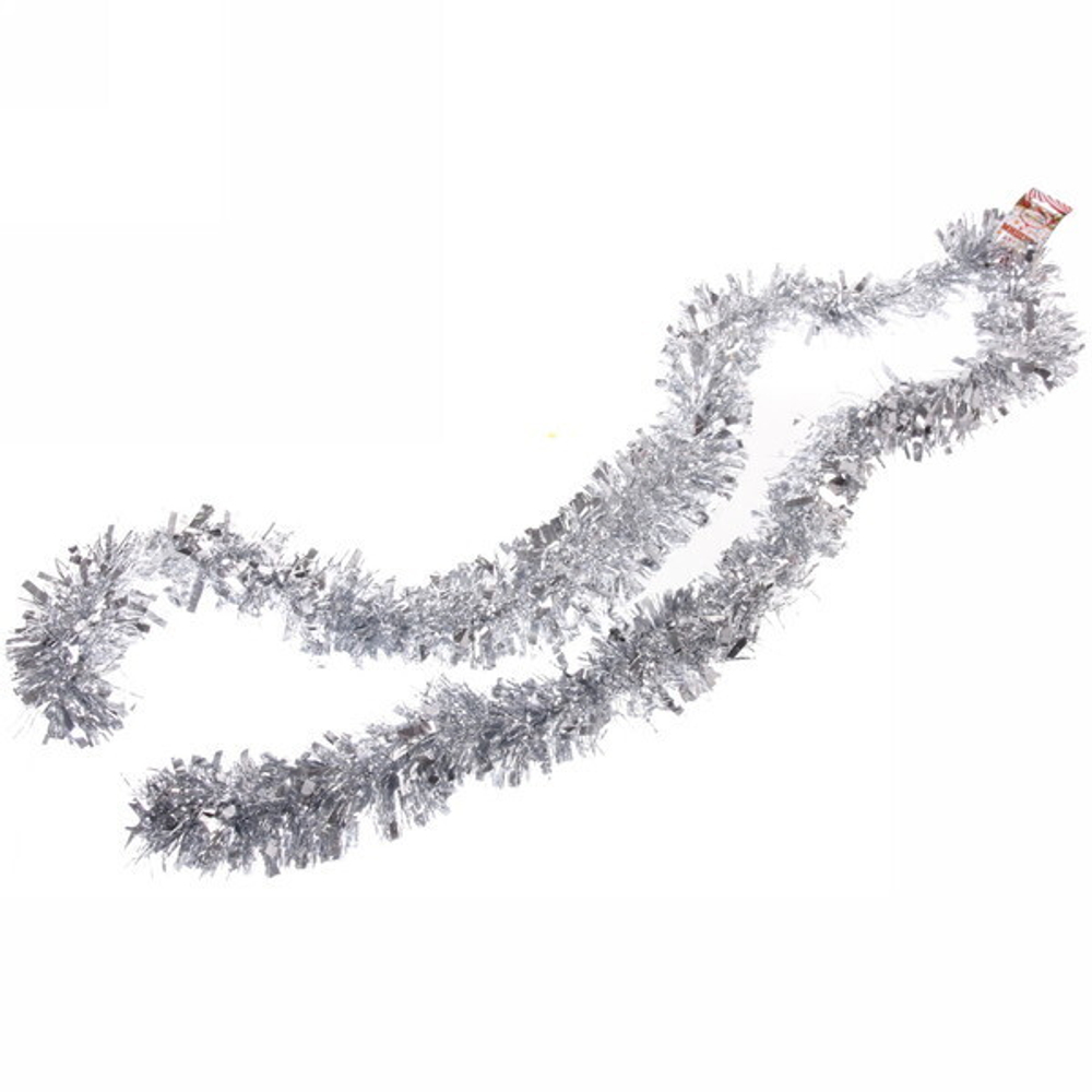 Мишура 2 м 9 см «Праздничное настроение», Серебро