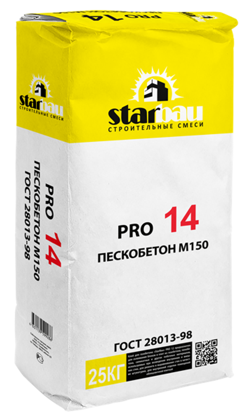 StarBau PRO 14 Пескобетон М-150 (25 кг)