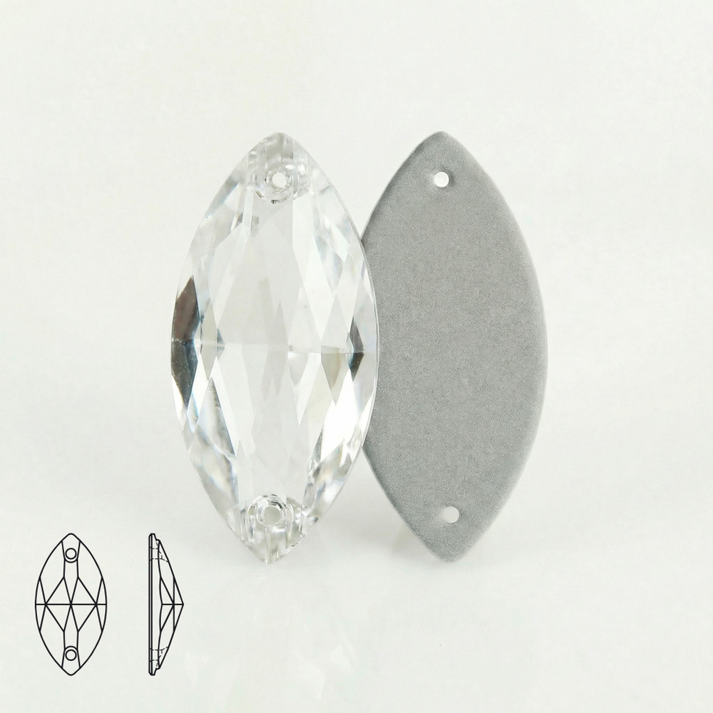 Стразы Navette Crystal