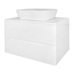 Тумба Azario LOTOS 70/2 700х460х500 подвесная, без раковины, белый гланцевый (CS00084143)