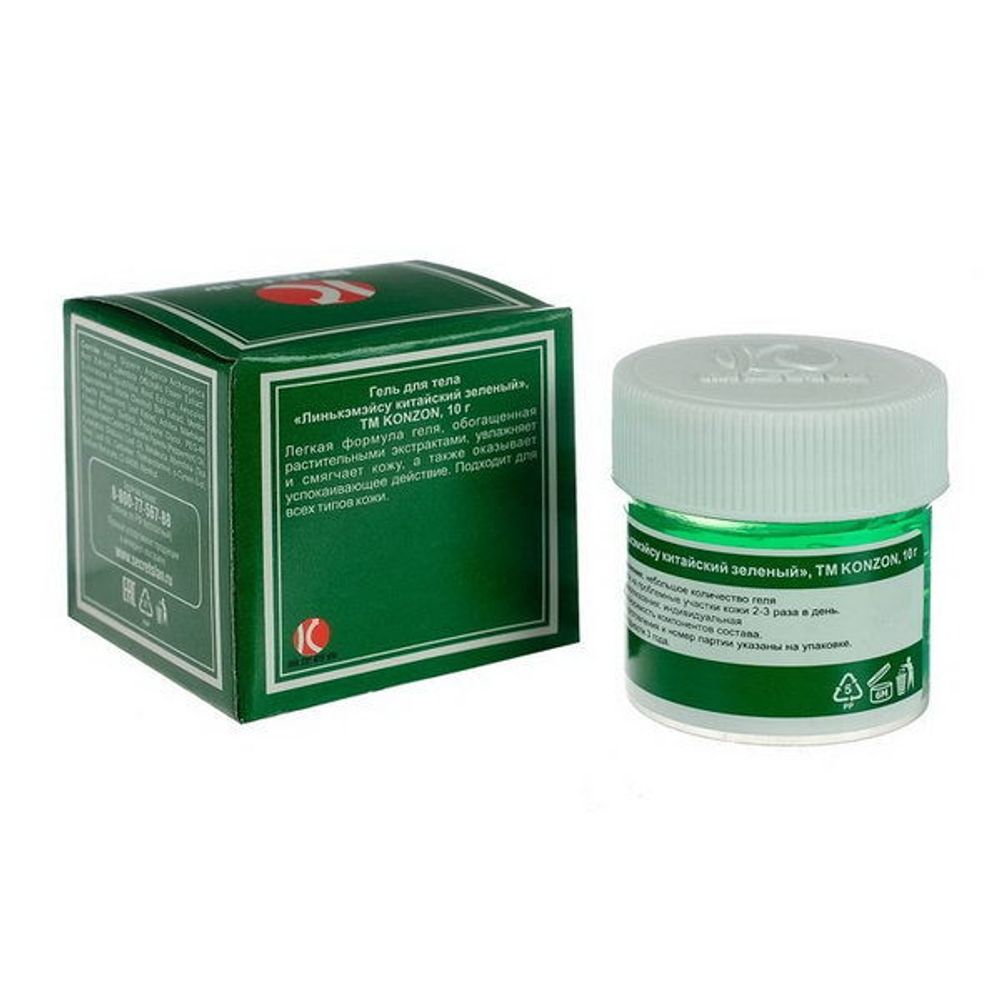 Гель Secrets Lan Konzon "Линькэмэйсу китайский" Зелёнка 10 г