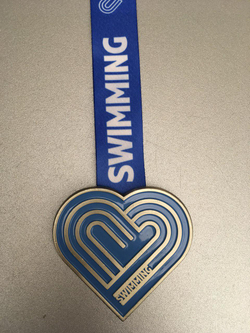 Медаль Swimming Blue (плавание синяя)