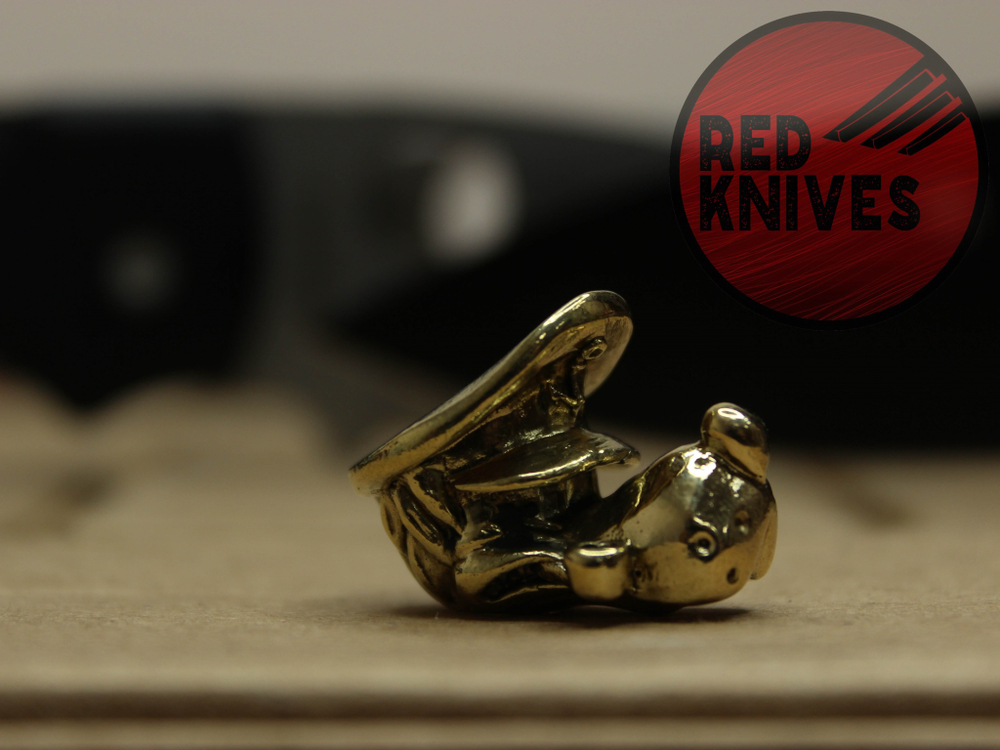 Бусина темлячная "Ну погоди - Волк", латунь