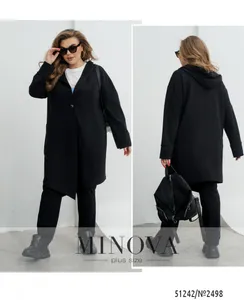 Костюм 2498-черный Minova