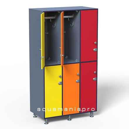 Шкаф 3:2 - ЛДСП | 900x500x1850 (+50) мм