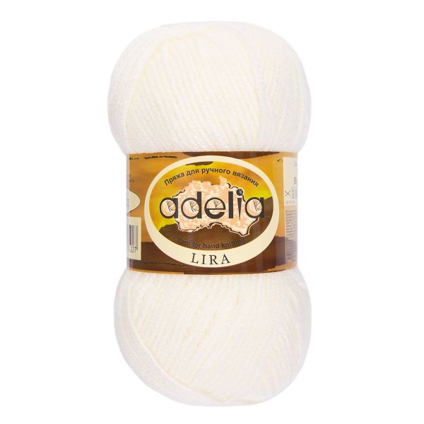 Пряжа Adelia Lira / уп.10 мот. по 50г, 200 м, 03 молочный