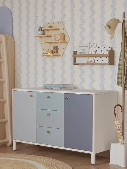 Полка настенная шестиугольная shely, D50 см, белая