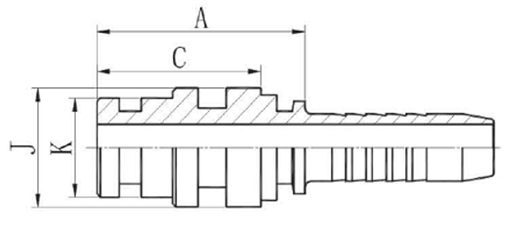 Фитинг DN 10 Staplelock SAE J1467 d=13.9 STECK 20