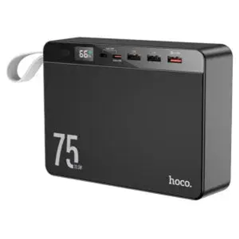 Универсальный внешний аккумулятор Hoco J94 75000mAh USBx3/ Micro USB/ Type-C (черный)