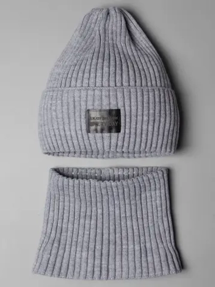 Шапка и снуд для девочки для осени